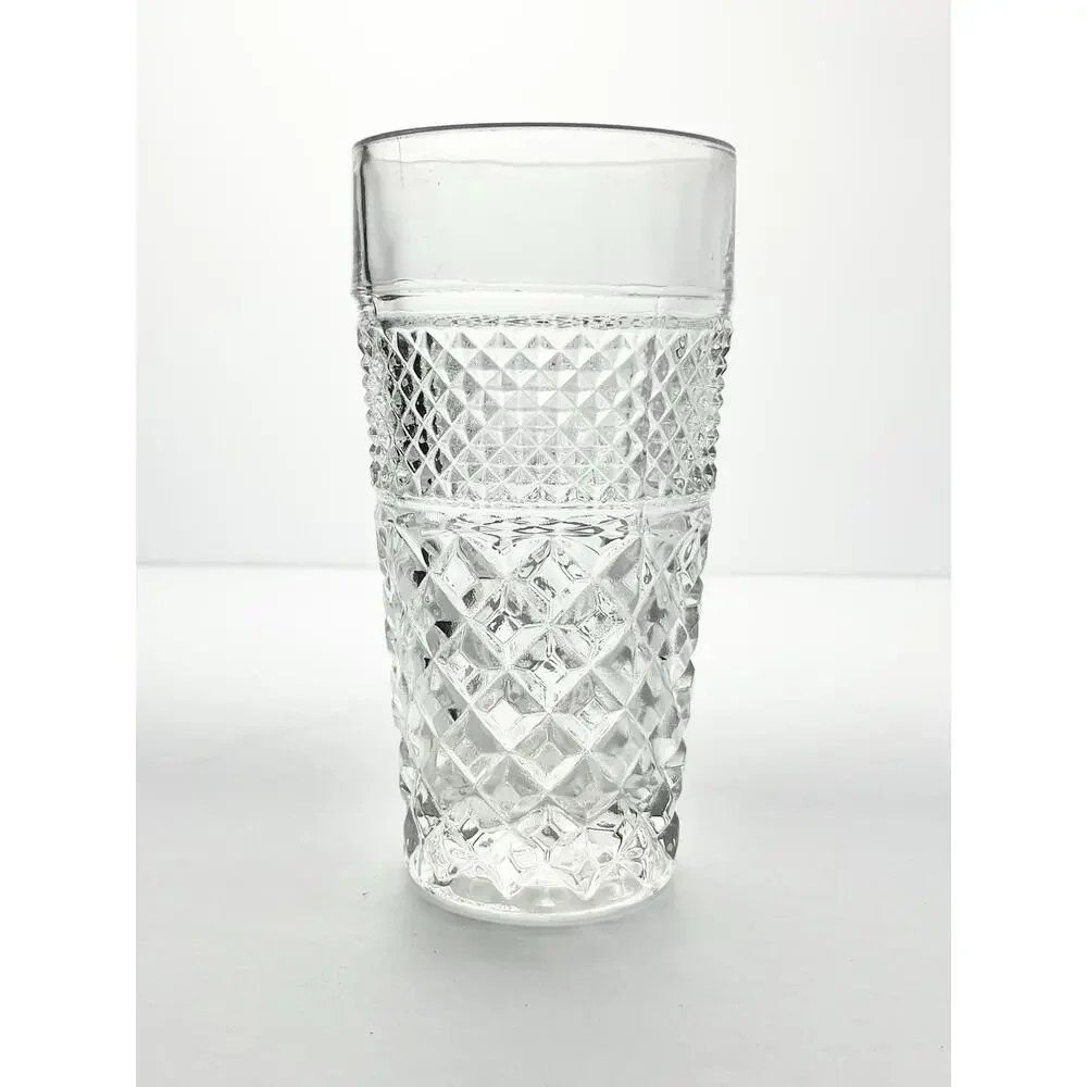 Anchor Hocking “Wexford” 5-Piece Tumbler Glasses 6.25” 12oz Pitcher 9” 64oz Set